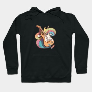 Electric Guitar Stratocaster Colorful Hoodie